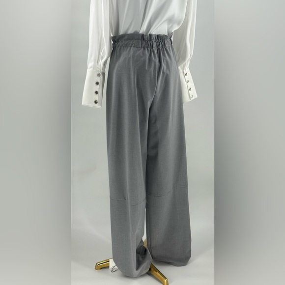 🆕 RAT & BOA 🧿 NWT Simona Pleated Trouser, Adjustable Drawstring, Grey - Sz L - Picture 9 of 16